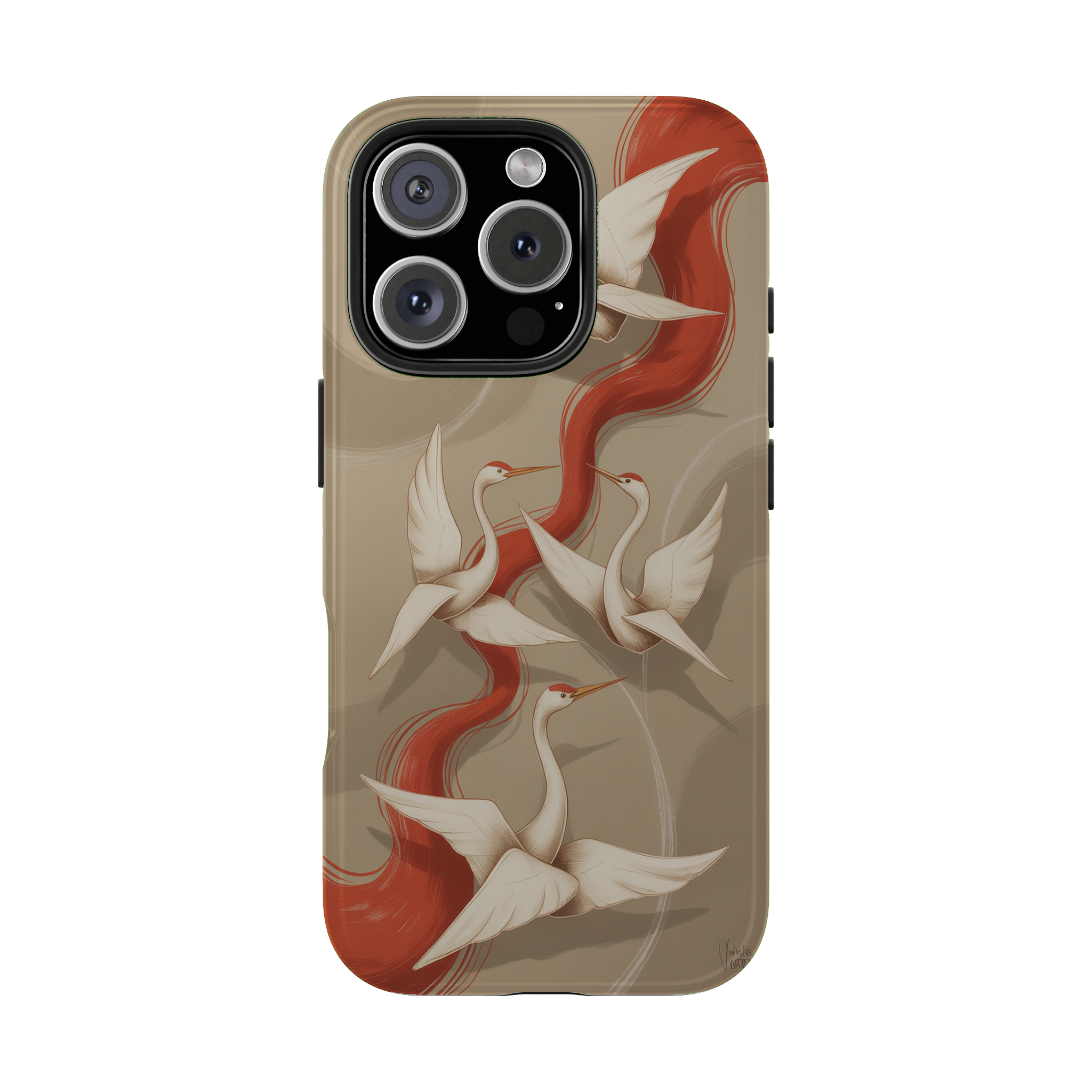 Flight of the Vermilion Stream phone case mockup