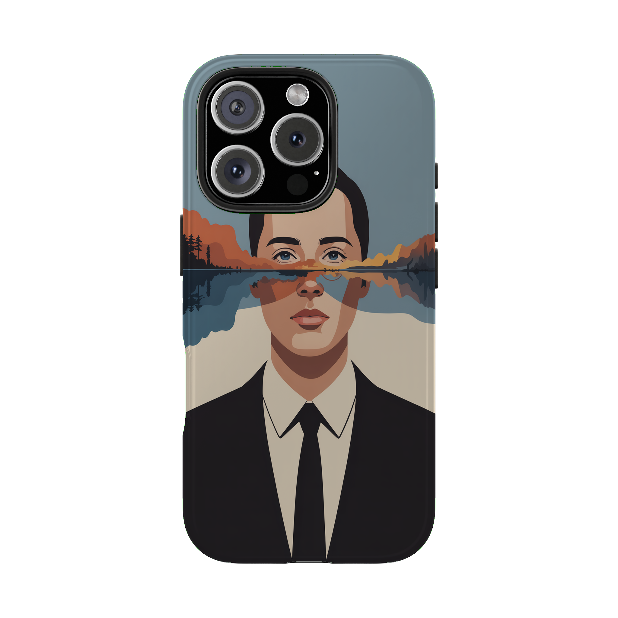 Reflections of the Mind phone case mockup