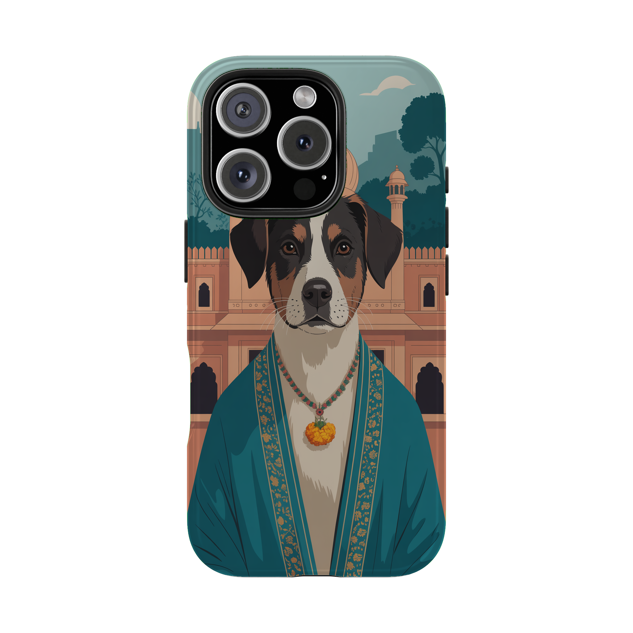 The Royal Hound Explorer phone case mockup